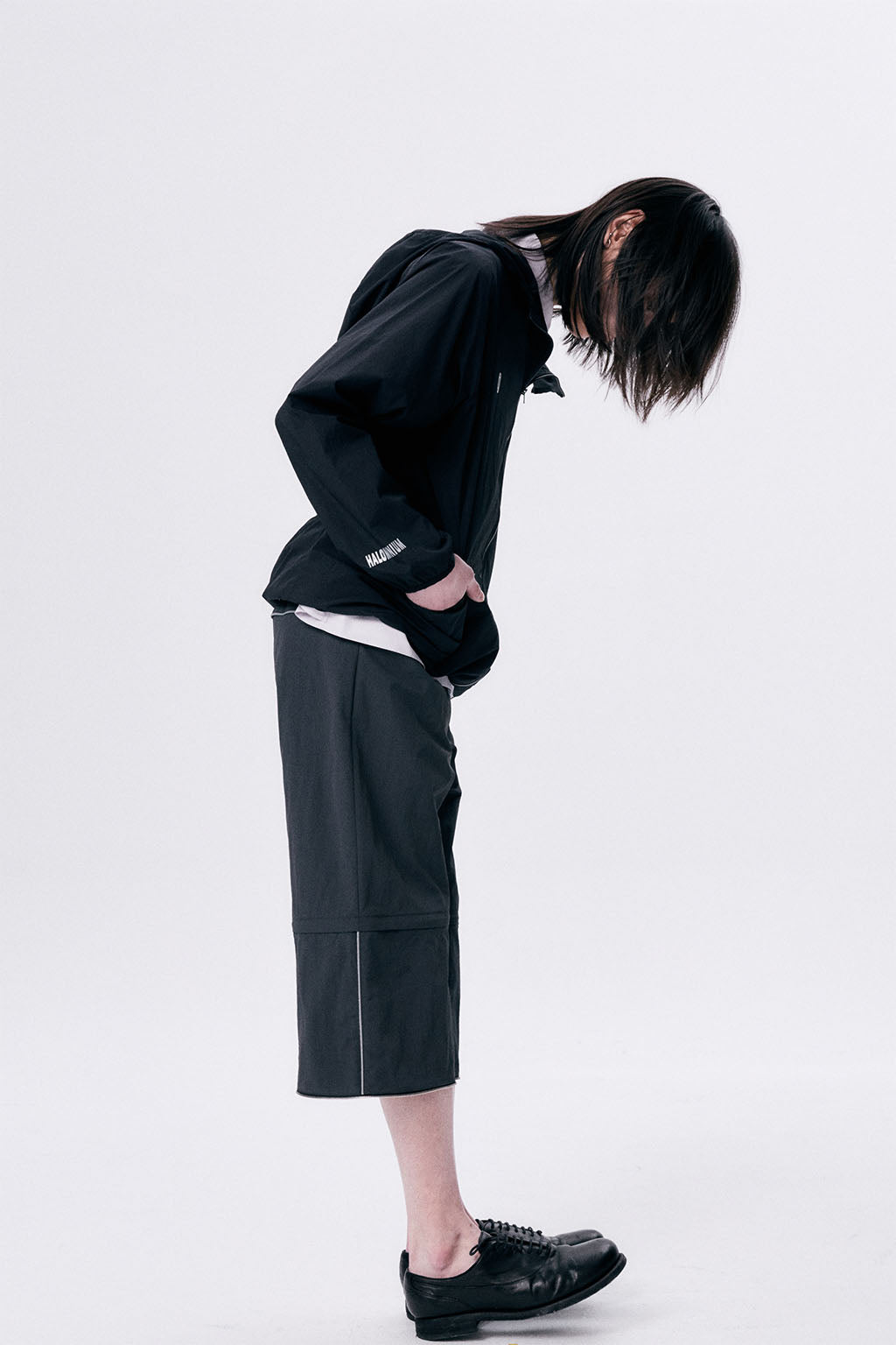 REFLECTED 3 PARTS PANTS / DARK GRAY