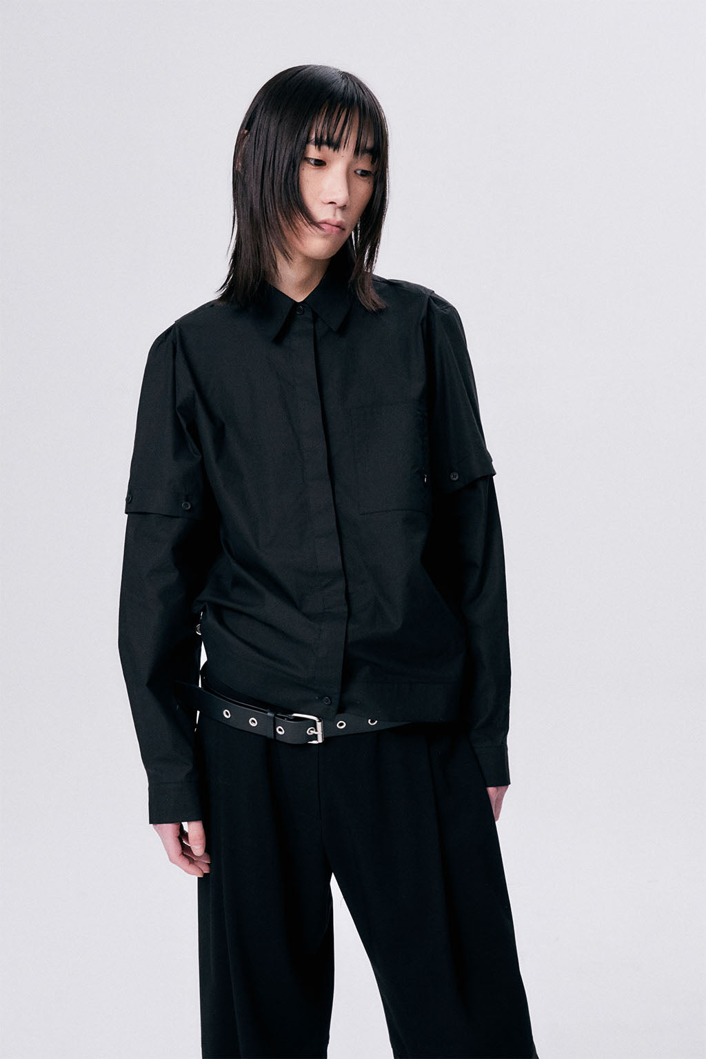 SHIRT JACKET / BLACK