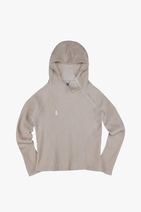 PIGMENT SLIM WAFFLE HOODIE / SHELL