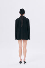 UNBALANCE COLLAR JACKET / BLACK