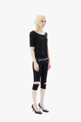2 IN 1 LAYERED TOP / BLACK