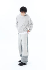 CHECK HOODED SHIRT / ECRU