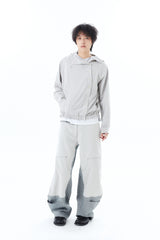 CHECK HOODED SHIRT / ECRU