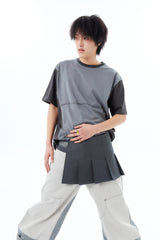 TRICOLOR TEE / GRAY