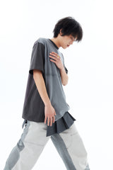 TRICOLOR TEE / GRAY