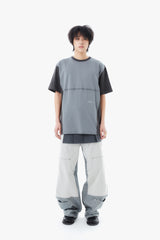 TRICOLOR TEE / GRAY
