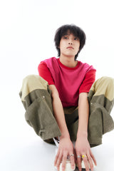 TRICOLOR TEE / RED