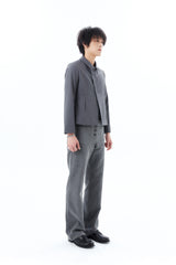 DOUBLE-BUTTON JACKET / GRAY