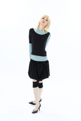 2-WAY JERSEY SKIRT / BLACK