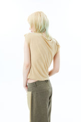 COWL SLEEVELESS / SAND