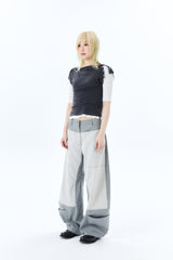 COWL SLEEVELESS / CHARCOAL