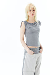 HEM POCKETS JEANS 2 / WHITE