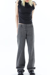 STRIPE BOOTSCUT / GRAY