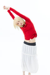 2-WAY JERSEY SKIRT / WHITE